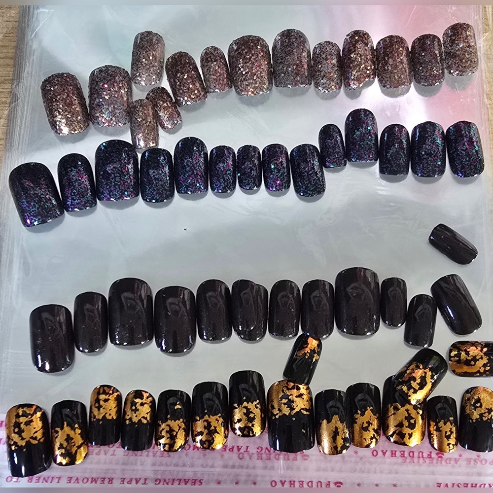Lot Of Square LONG Press-On Nails